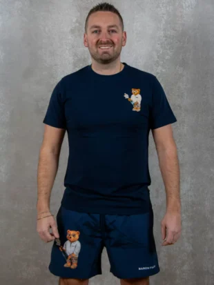 Baron Filou cxiv chestprint t-shirt navy blue