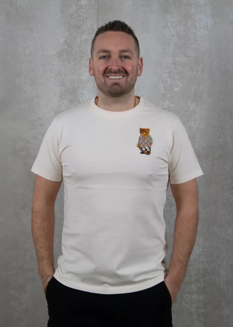 Baron Filou cxviii chestprint t-shirt pearl white