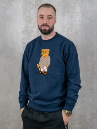 Baron Filou cxviii embroidered pullover navy blue