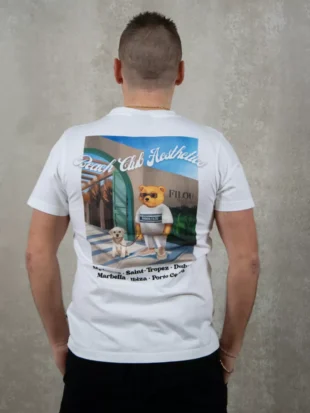 Baron Filou cxxiv poster backprint t-shirt white