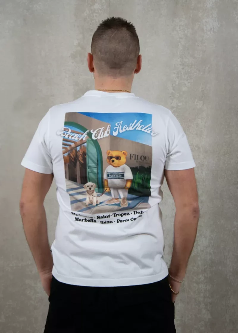 Baron Filou cxxiv poster backprint t-shirt white
