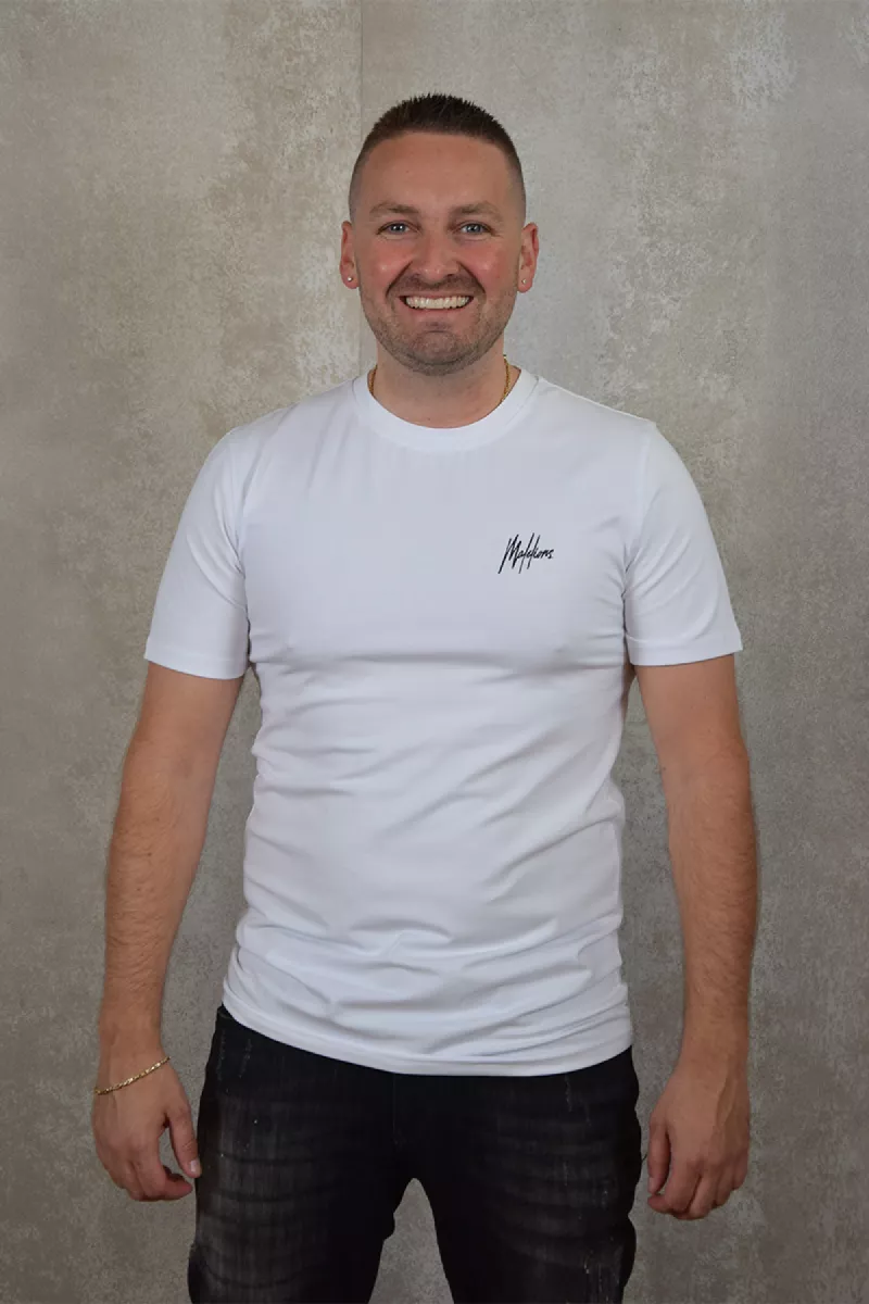 Malelions Basic T-Shirt Slim Fit 1 Malelions basis t-shirt white