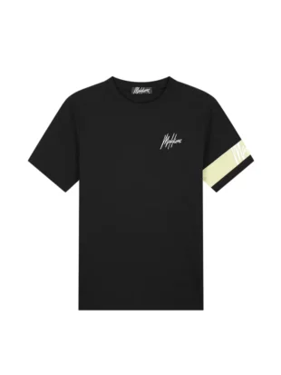 Malelions captain t-shirt black/light green