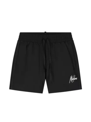 Malelions crinkle nylon swim shorts black