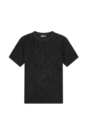 Malelions monogram towelling t-shirt black