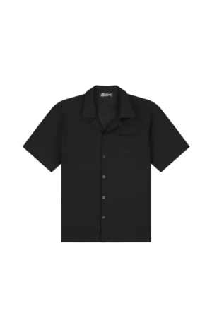 Malelions seersucker shirt black