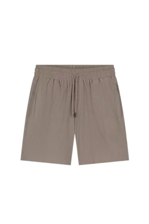 Malelions seersucker shorts taupe