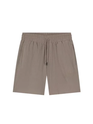 Malelions seersucker shorts taupe