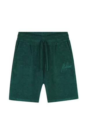 Malelions signature towelling shorts petrol green