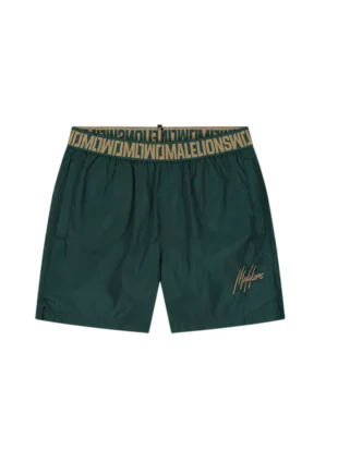 Malelions venetian swim shorts petrol green