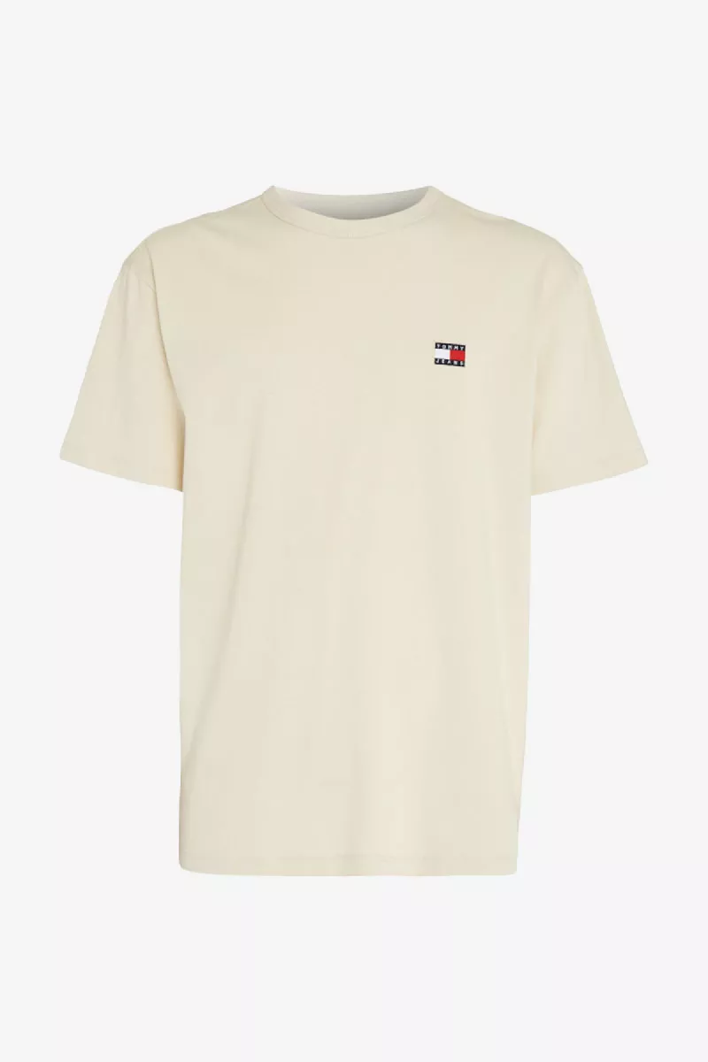 Tommy Jeans Reg Badge Tee 1 Tommy Jeans dm0dm17995 acg newsprint