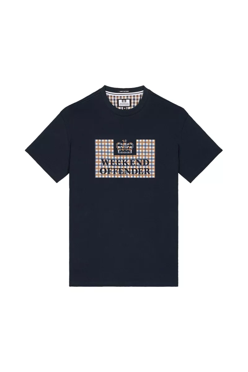 Weekend Offender ts1a27 navy/mid house check