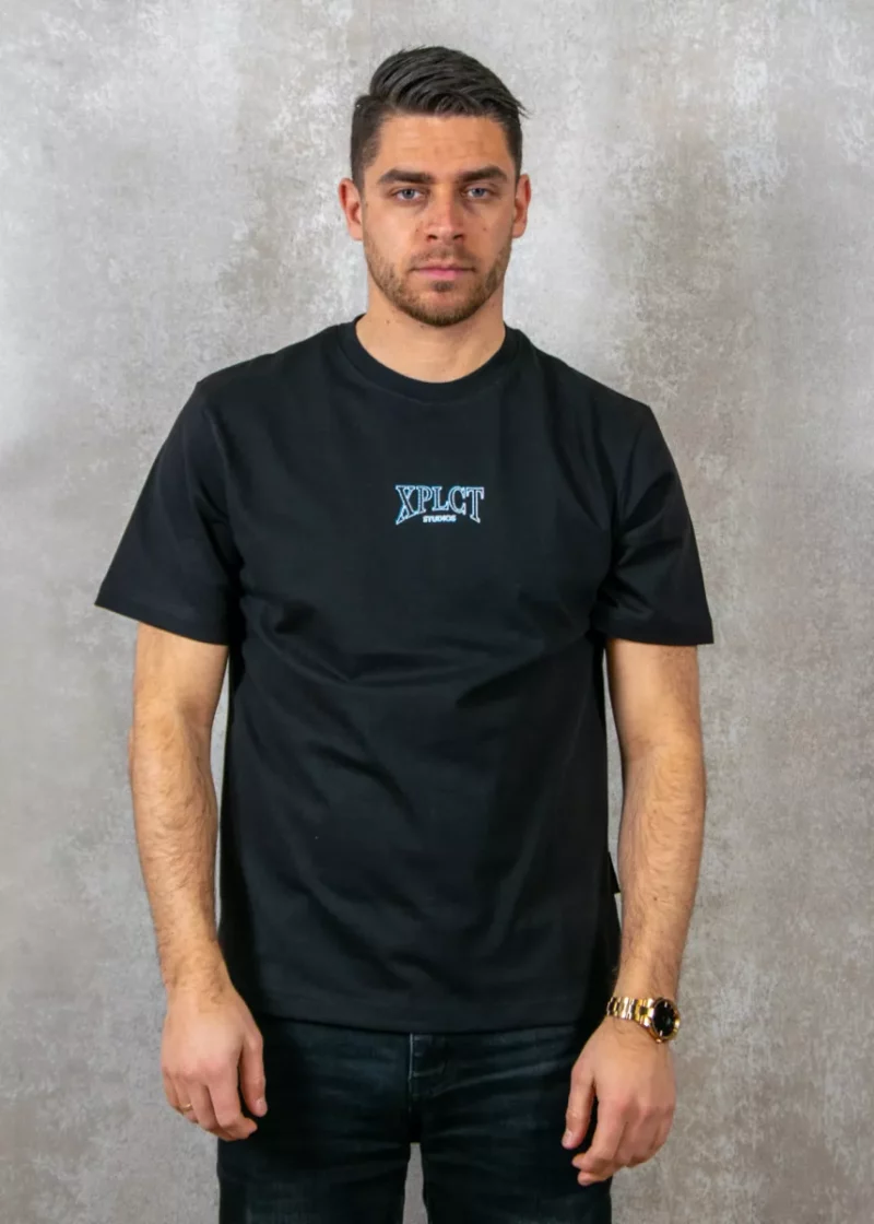 XPLCT stitch tee black