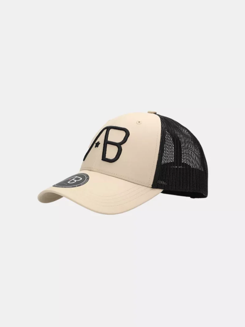 AB Lifestyle 2tone retro trucker cap sand dollar