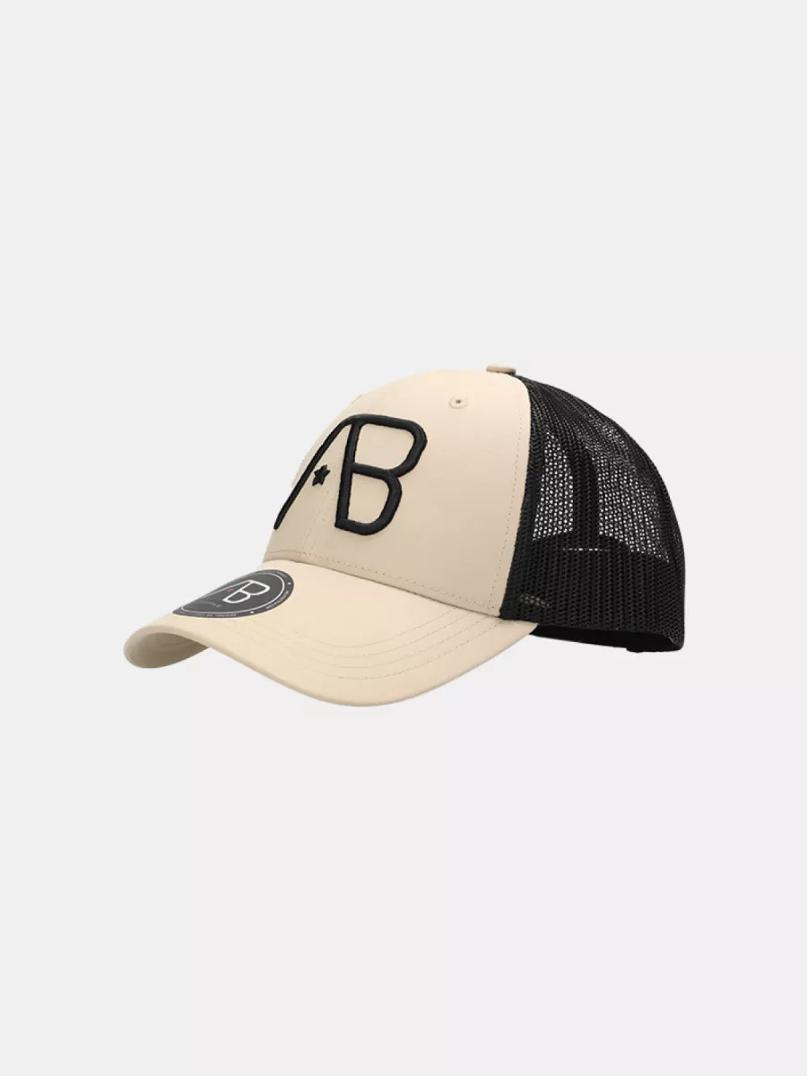 AB Lifestyle 2tone retro trucker cap sand dollar