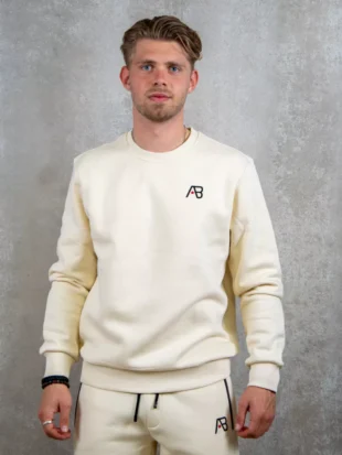 AB Lifestyle basic crewneck white swan