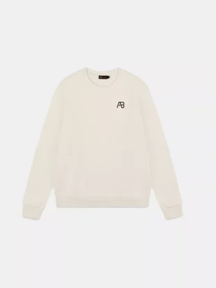 AB Lifestyle basic crewneck white swan