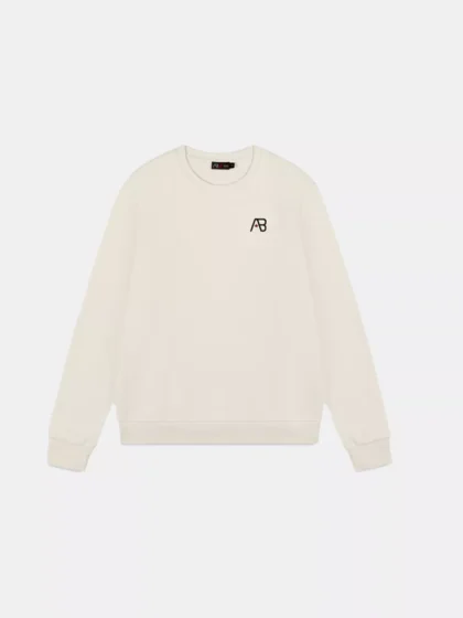 AB Lifestyle basic crewneck white swan