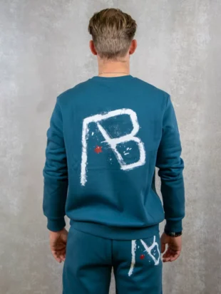 AB Lifestyle canvas crewneck with print stargazer