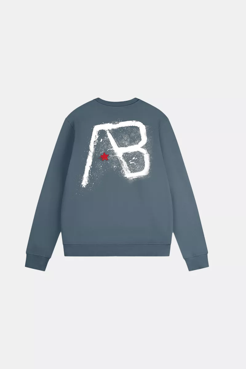 AB Lifestyle canvas crewneck with print stargazer