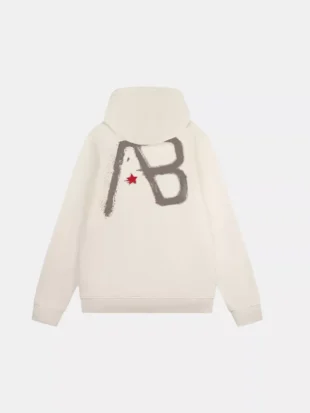 AB Lifestyle canvas vest with print white swan