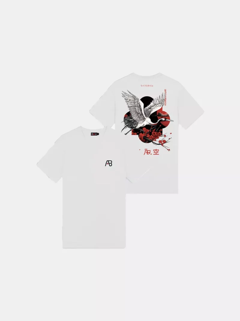 AB Lifestyle ink tee crane bright white