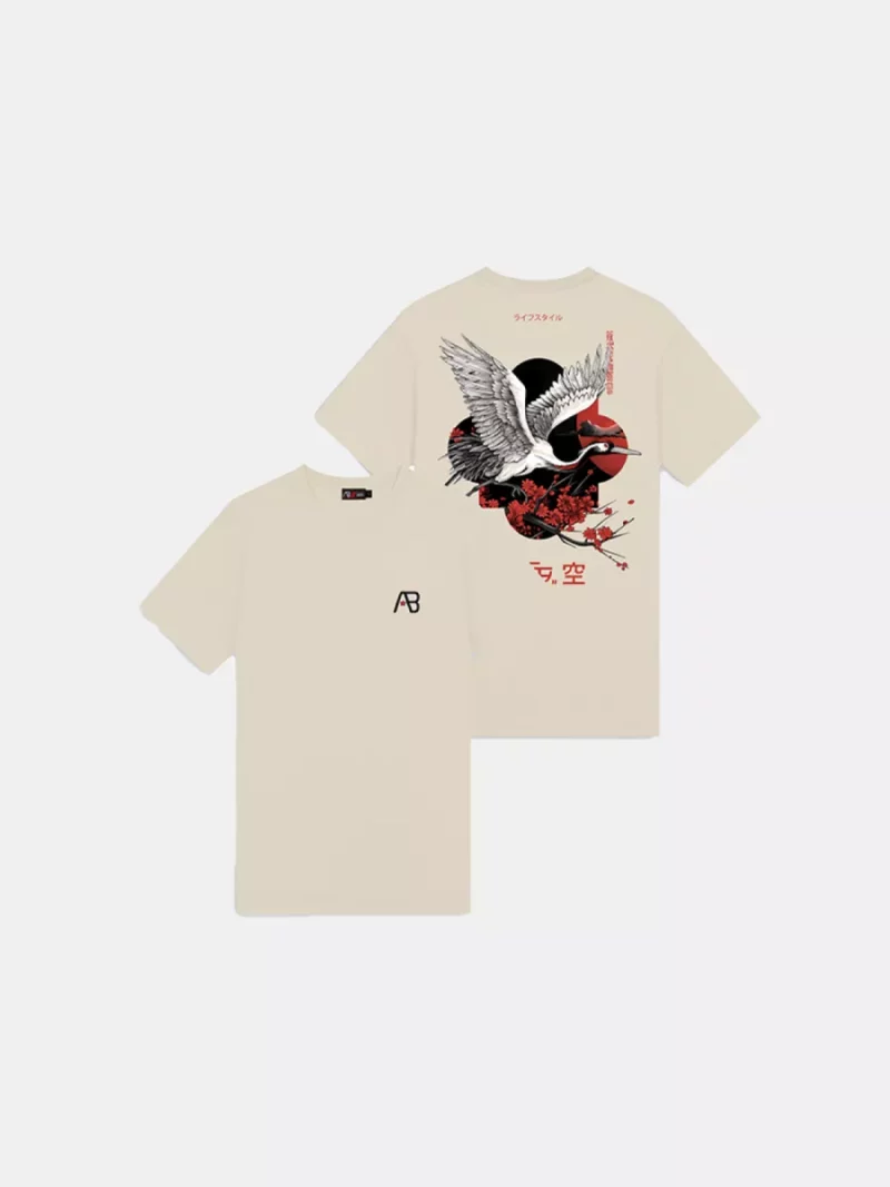 AB Lifestyle ink tee crane sand dollar