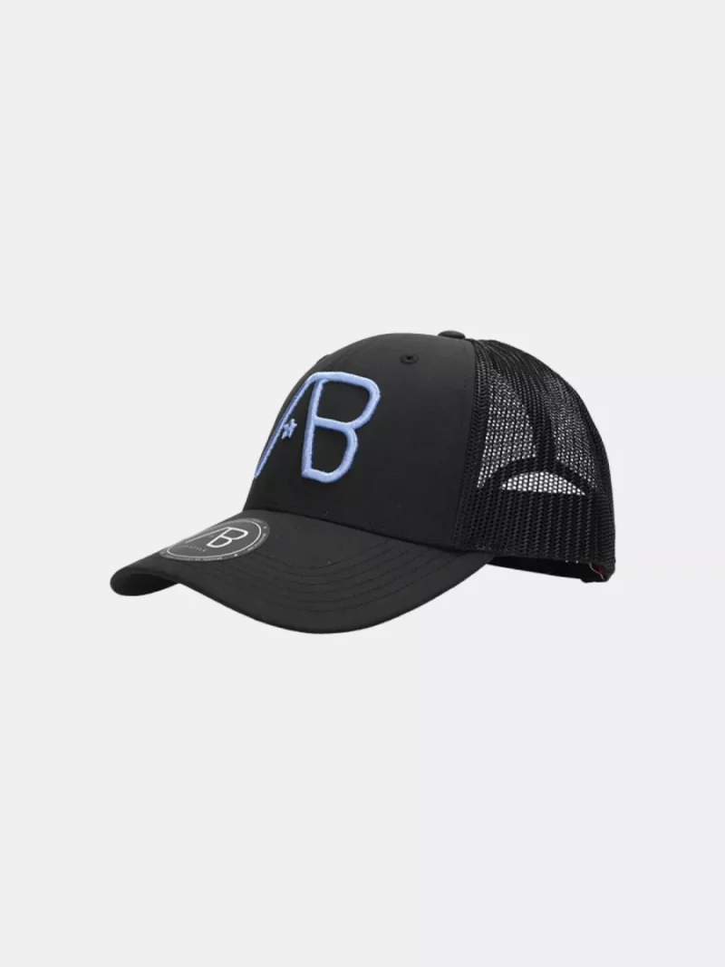 AB Lifestyle retro trucker cap jet black/cornflower blue