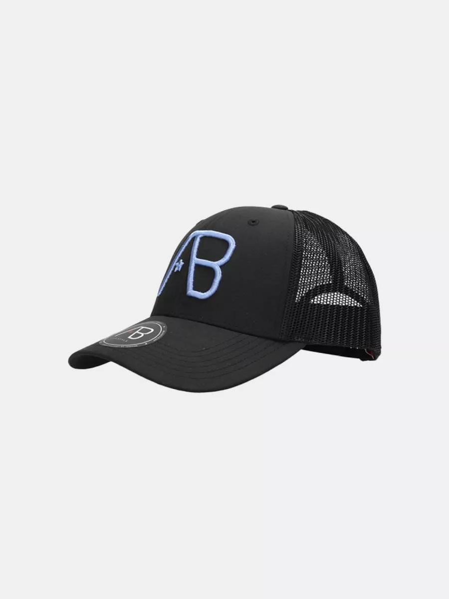 AB Lifestyle retro trucker cap jet black/cornflower blue