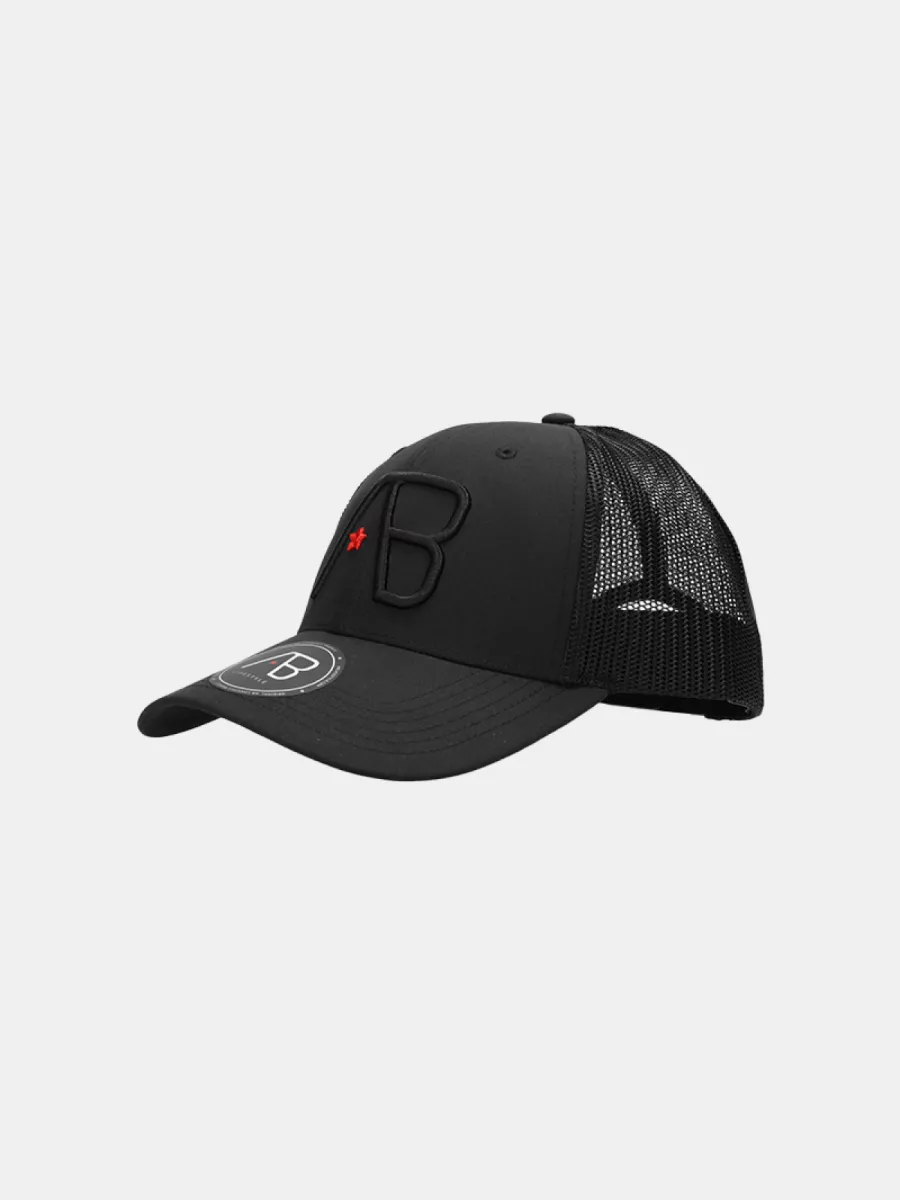 AB Lifestyle retro trucker cap jet black