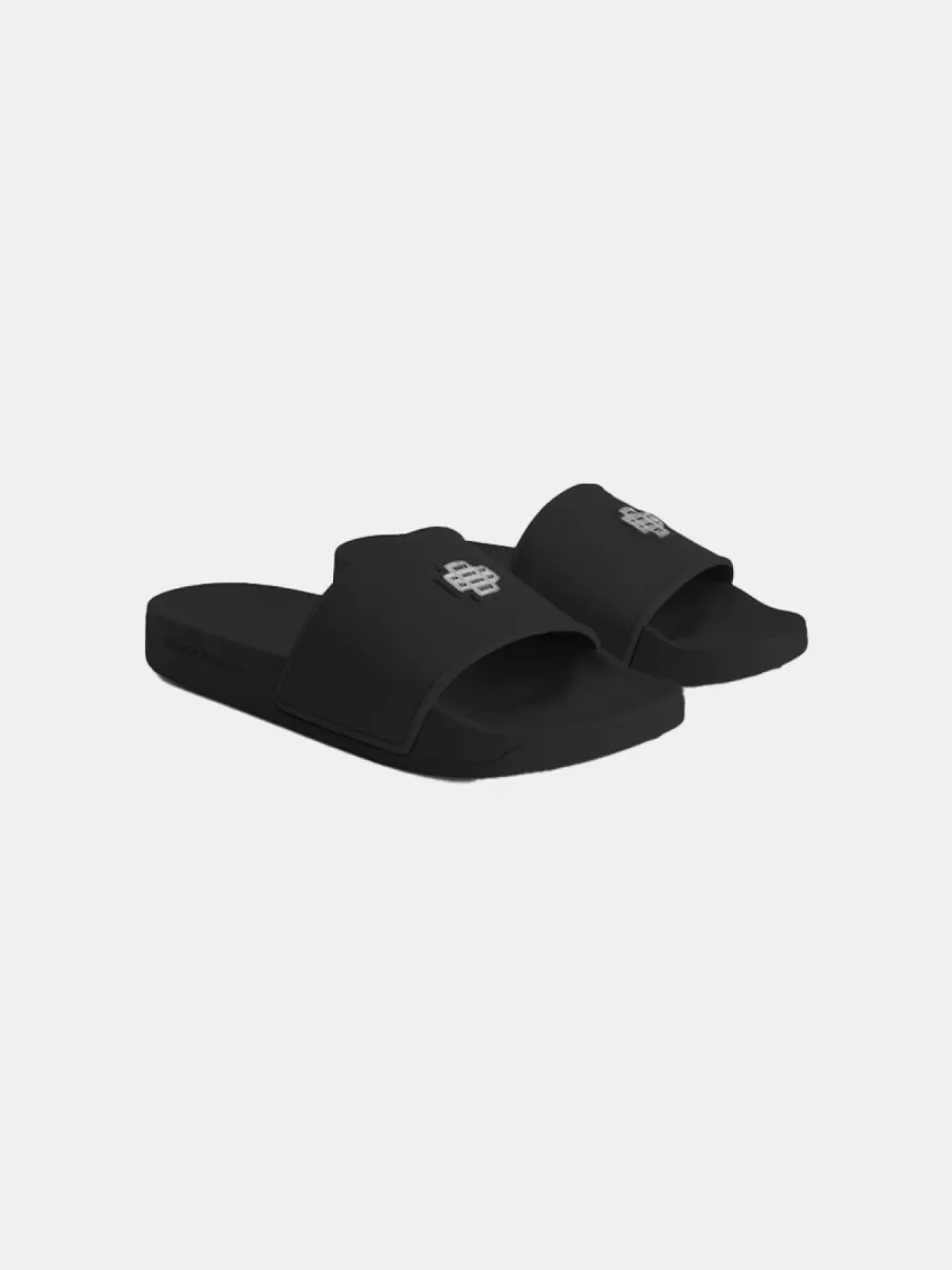 Black Bananas monogram slides black