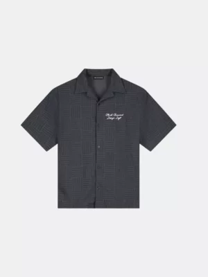 Black Bananas terry resort shirt navy