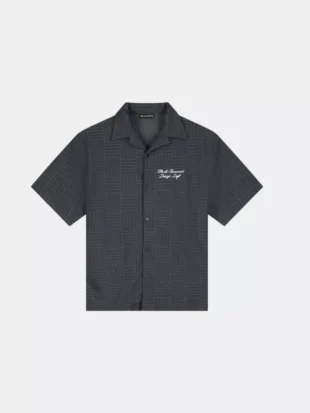 Black Bananas terry resort shirt navy