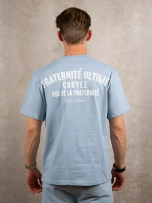 Croyez fraternite t-shirt light blue