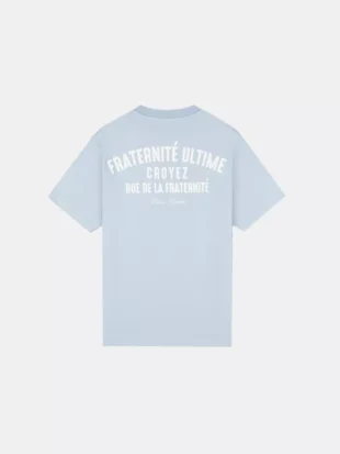 Croyez fraternite t-shirt light blue