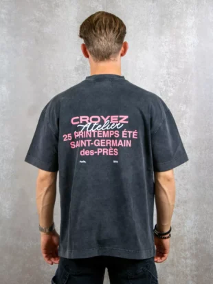 Croyez printemps t-shirt acid wash