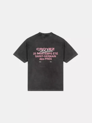 Croyez printemps t-shirt acid wash