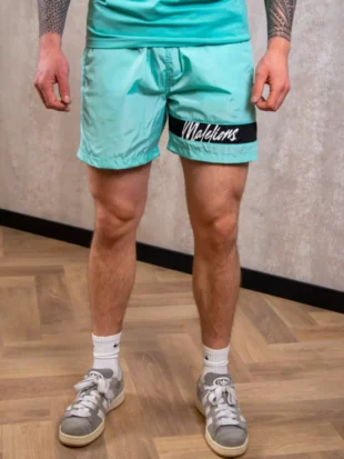 Malelions captain swim shorts bright blue/black