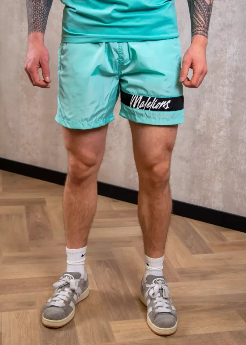 Malelions captain swim shorts bright blue/black