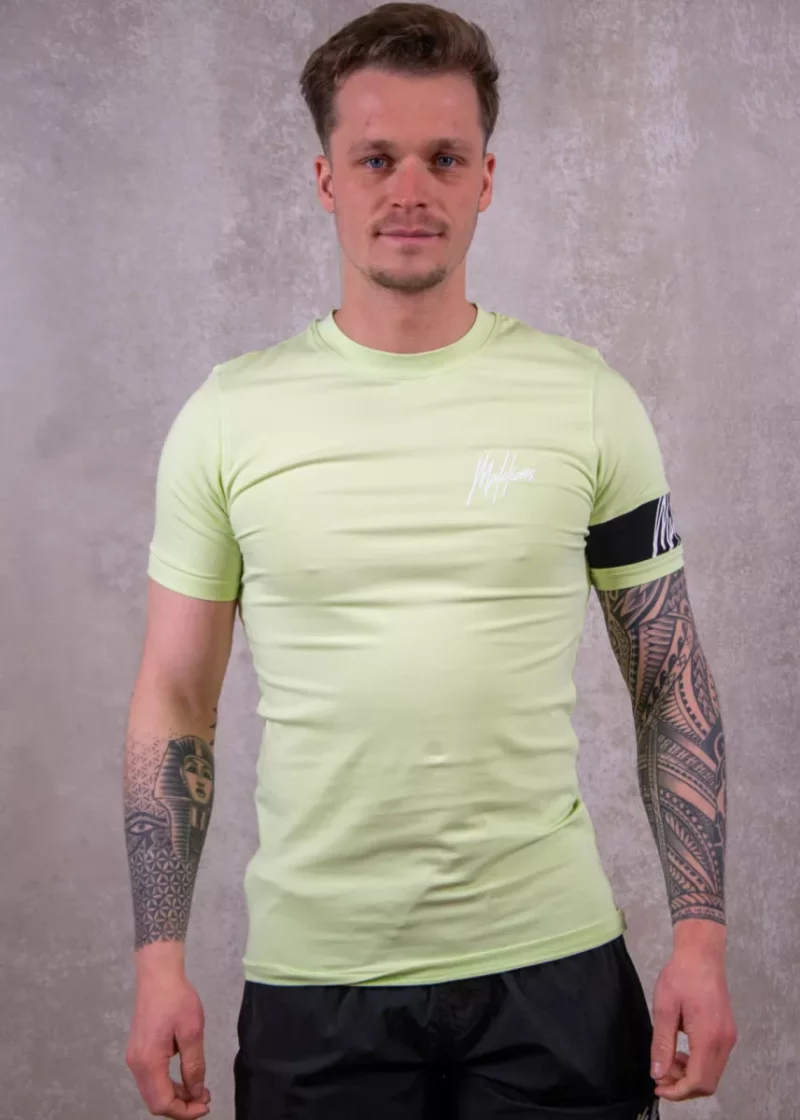 Malelions captain t-shirt bright green/black