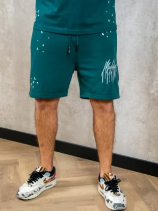 Malelions painter shorts petrol green