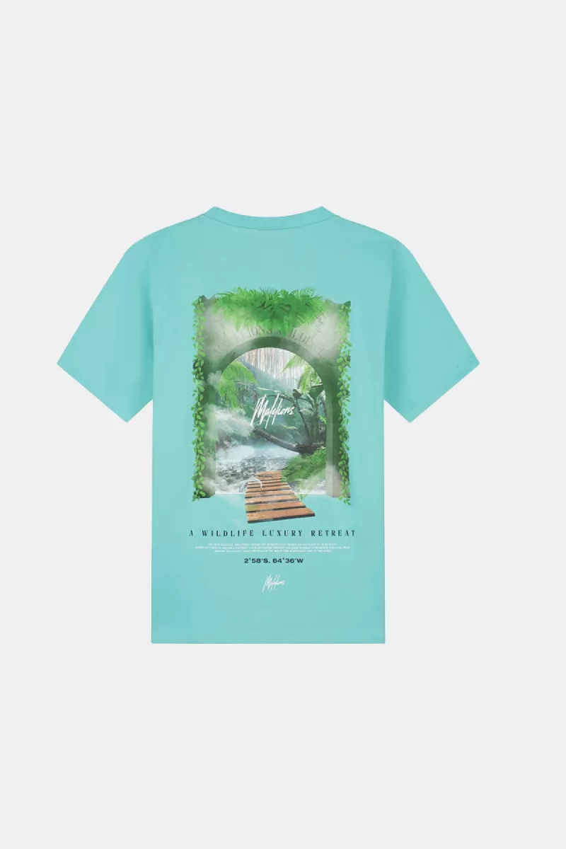 Malelions retreat t-shirt bright blue