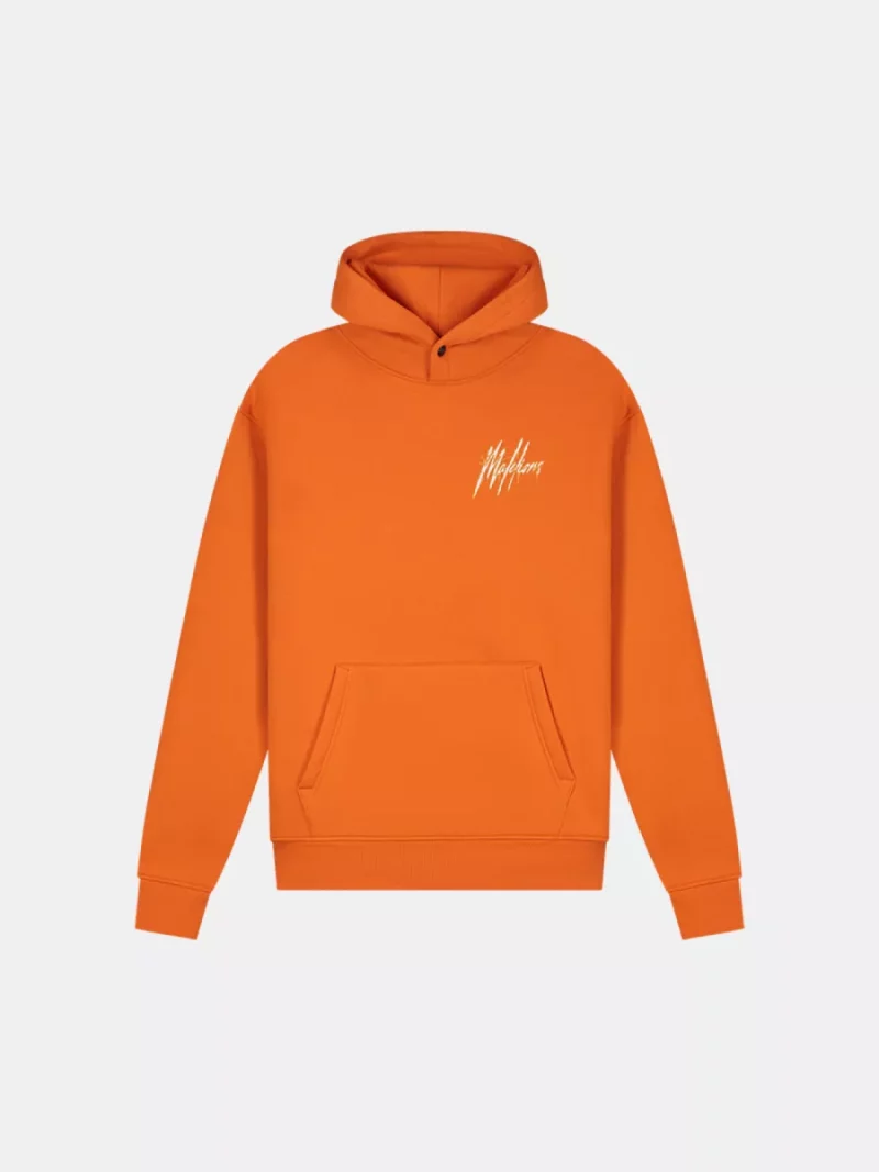 Malelions signature drip hoodie orange