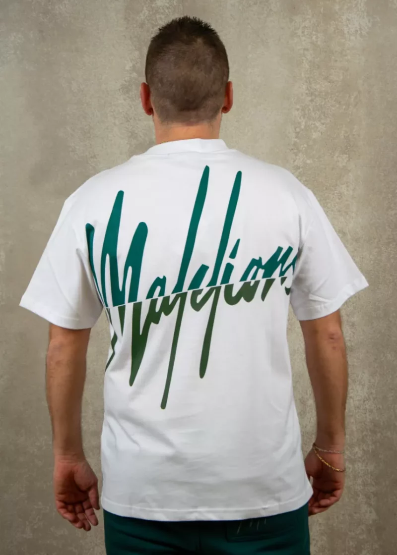 Malelions split t-shirt white