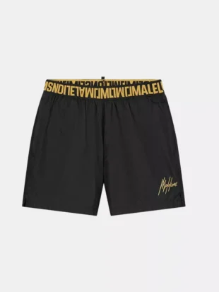 Malelions venetian swim shorts black