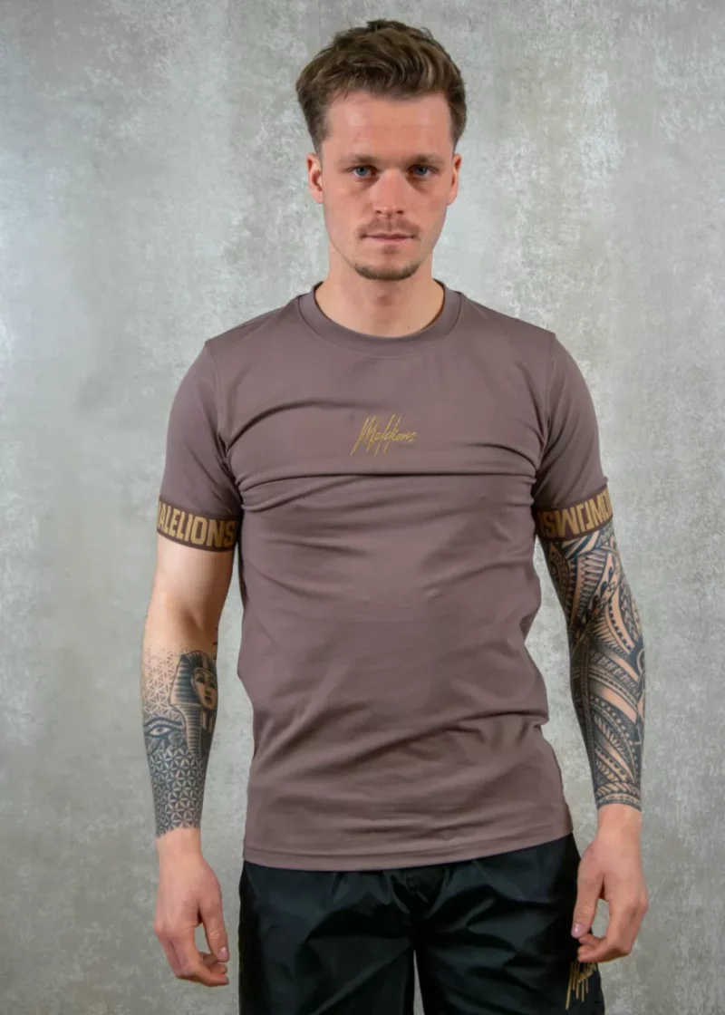 Malelions venetian t-shirt stone brown