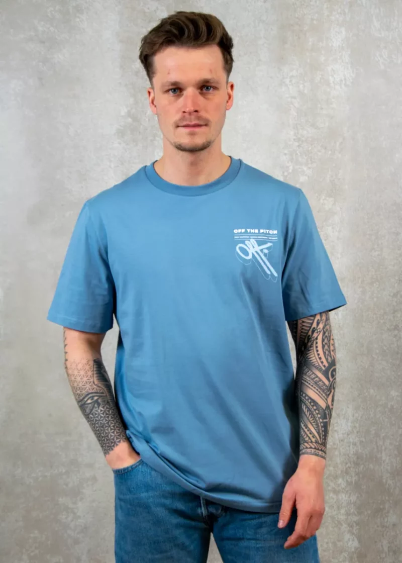 OFF THE PITCH element slim fit tee 605 stone wash