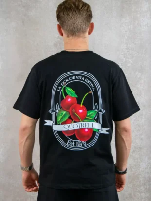 Quotrell cheri t-shirt black/white