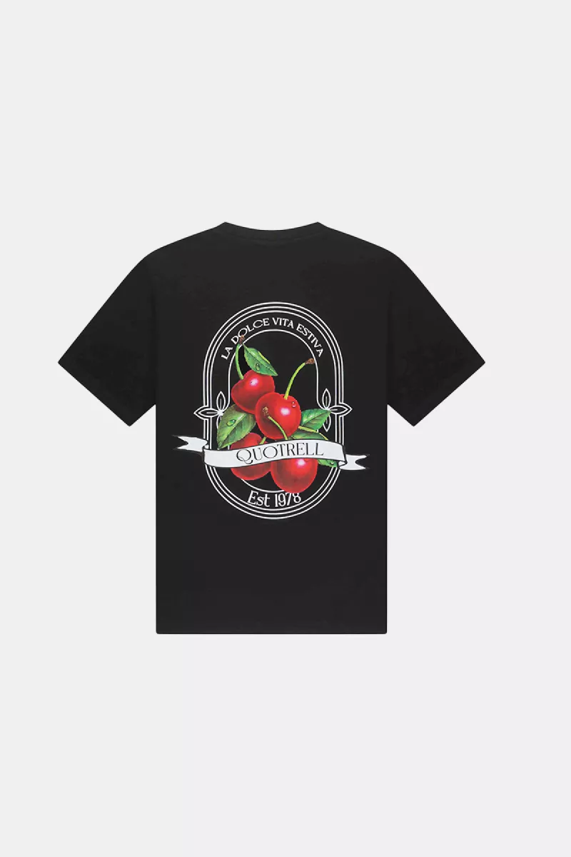 Quotrell cheri t-shirt black/white
