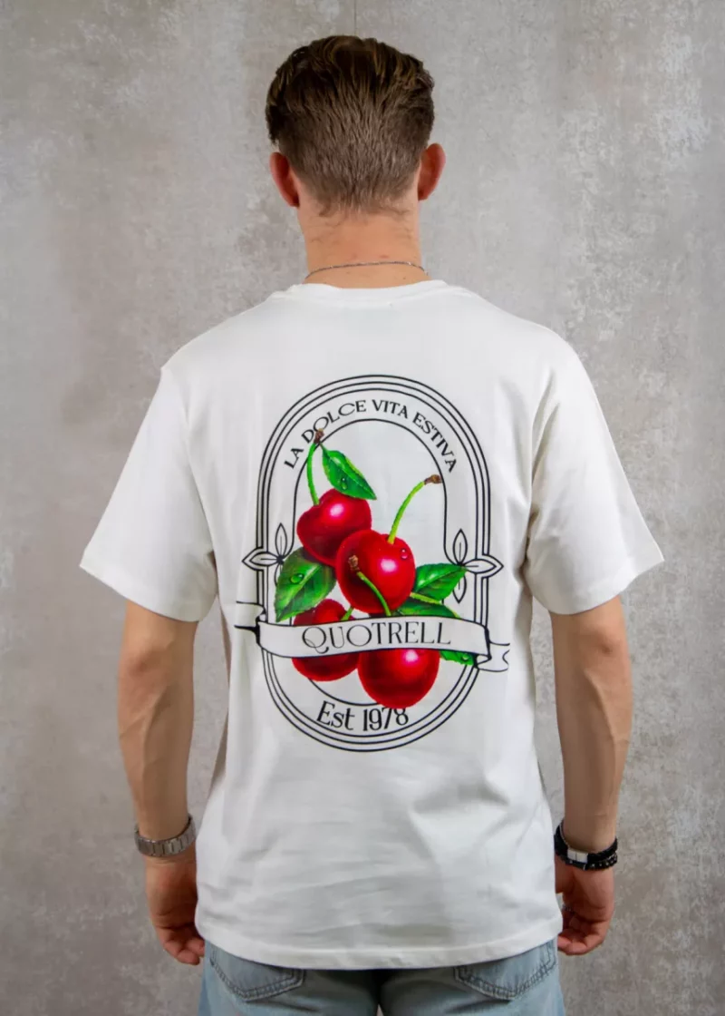 Quotrell cheri t-shirt off white/black